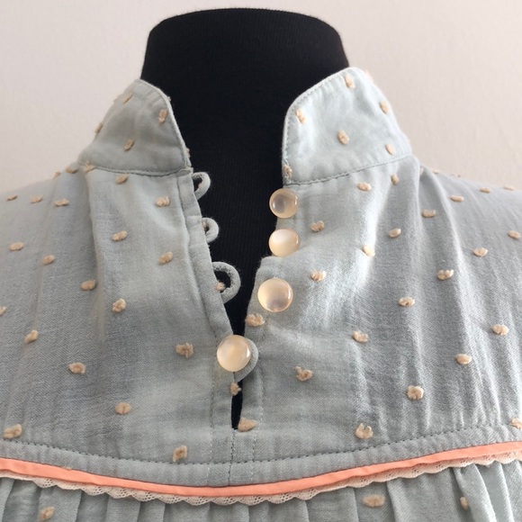 Jouvoich-Hawk Mint Colored Blouse - Picture 4 of 8